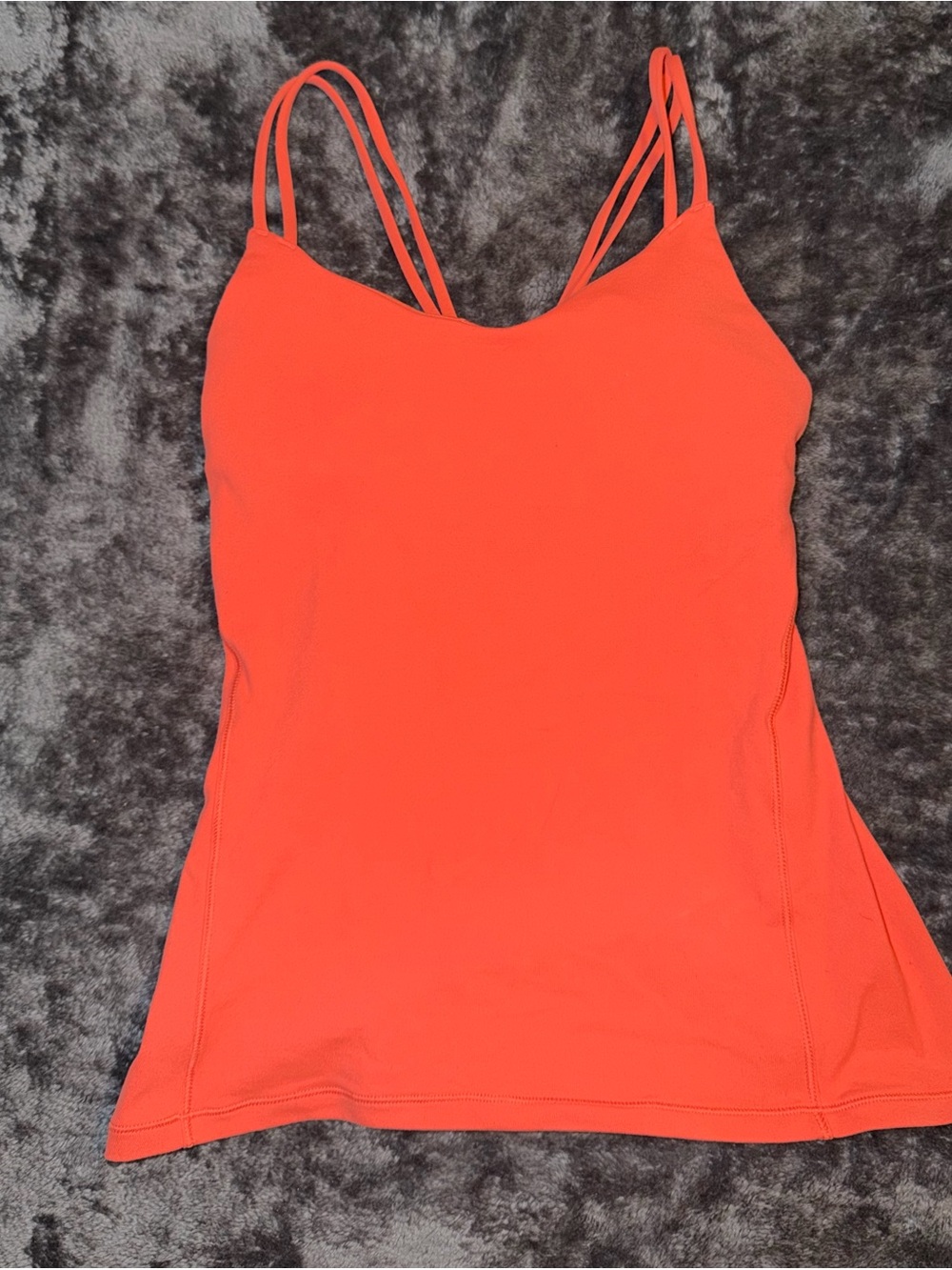 lululemon athletica Bright Orange Double-Strap Camisole